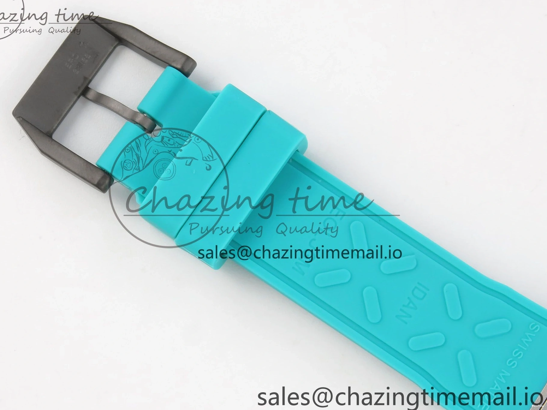 MIROTIME 0419 Pilot Mark XX BLSF 1:1 Best Edition Black Blue Dial on Blue Rubber Strap MIYOTA Sleek 6989